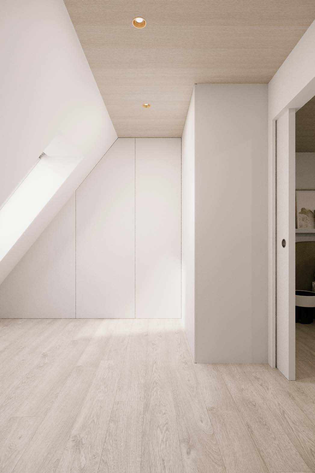 Attika Loft · Ankleide mit Einbauschränken