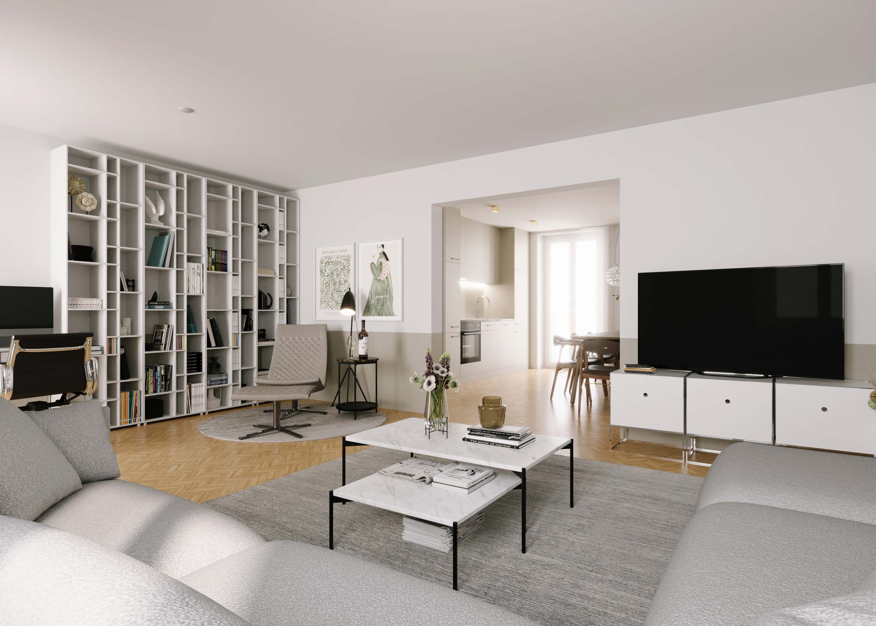 4‑Zimmer Wohnung · 4. Obergeschoss · Ansicht 6